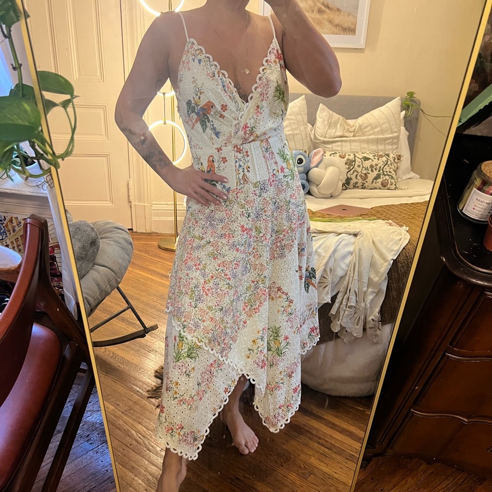 Anthropologie Floral Lace Dress